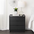 thumbnail image 2 of Prepac Simply Modern 26.5" White 3-Drawer Nightstand, 2 of 5