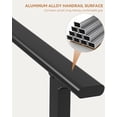 thumbnail image 4 of Lot de 2 Rampes Métalliques Ajustables pour Marches Extérieures Trousse de Rambarde à 5 Marches Noir Résistant aux Intempéries et Prise Confortable pour Marches en Béton et en Bois, 4 of 7