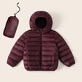 thumbnail image 2 of Tranfacy Manteau Matelassé à Capuchon Compressible pour Enfants de 2 à 14 Ans, Léger, avec Poche Zippée et Sac de Rangement, 2 of 6
