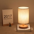 thumbnail image 3 of Lampe de Chevet Veilleuse Blanc Chaud Cadeau Lampe de Table en Bois, 3 of 9