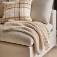 thumbnail image 3 of Bouclair Elsy Beige Decorative Throw Pillow 19x19 in, 3 of 6