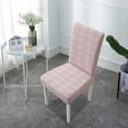 thumbnail image 4 of EGNMCR Home Decor, Room Decor, Wall Decor Elastic Dining Table Chair Cover Half Round Household Chair Cover Cushion Backrest One Universals Chair Flock Stools Cover Cover, 4 of 6