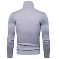 thumbnail image 4 of IROINNID Men's Turtleneck Long Sleeve Jumper Mid-Length Solid Color Knit Pullover Trim Base Sweater Blouse, 4 of 8