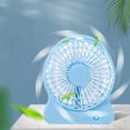 thumbnail image 1 of Small Desk Fan, Portable Electric Table Desktop Air Circulator Fans, Desktop USB Charging Fan Three Speed Adjustment Small Fan Silent Fan Portable Small Table Fan Suitable For Office And Bedroom, 1 of 6