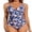Pink Printed, variant on Charmo Women V Neck One Piece Swimsuits Tummy Control Runched Monokini Bathing Suits