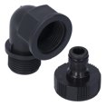 thumbnail image 3 of Hose Adapter, Hose Connector Adaptable Lightweight With Nipple Connector For Garden For Courtyard G1 Directional Elbow Female And Male Thread + Nipple, 3 of 8