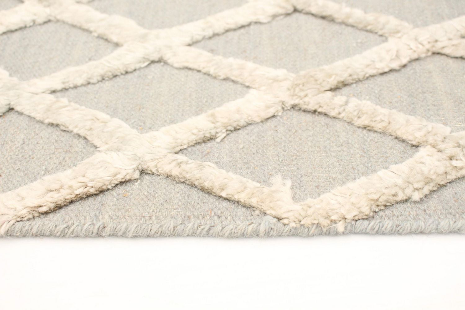 ECARPETGALLERY Tapis Fait à la Main pour Salon, Salle à Manger et Chambre à Coucher Texturé Collection Cambridge 5'0" x 7'9" en Gris