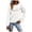 White, variant on ZMFXJPE Sweat Shirt for Women Spring Sweatshirts for Women Long Sleeve Sweater for Women Plus Size Sweatshirt, White, L