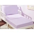thumbnail image 2 of EVERYDAY KIDS 3 Piece Toddler Sheet Set - Soft Breathable Microfiber Toddler Bedding - Includes a Flat Sheet, a Fitted Sheet and a Pillowcase - Solid Purple, 2 of 5