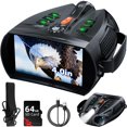 thumbnail image 1 of Lunettes de Vision Nocturne 4K, Jumelles de Vision Nocturne à Écran HD 4,0 Pouces avec Batterie Rechargeable 5000 mAh, Carte TF 64 Go pour Photo et Vidéo, Jumelles Infrarouges, 1 of 8