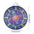 thumbnail image 3 of Children's Dart Board, Dinosaur Sky Shape Double Competitive Throwing Toy, Safe Foam Axes, Hook & Loop Target, Motor Skills Development, Indoor Outdoor Game, Score Tracking, Gift for 6+, 3 of 9