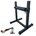 thumbnail image 1 of Support Bulgare Réglable à 11 Niveaux pour Squats Fendus, Rouleau Rembourré pour Squats à une Jambe, Machine d'Entraînement Spécialisée pour le Bas du Corps pour Squats Fendus et Fentes de Jambe, Équipement d'Entraînement de Force pour Gym à Domicile, 1 of 7