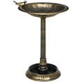 thumbnail image 1 of Outsunny Bird Bath for Outdoors, Birdbath with Bird Decoration, Bronze, 1 of 10