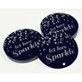 thumbnail image 3 of Inkdotpot Silver Foil Paper Hang Tags Let Love Sparkle Wedding Favor Tags 50 Pieces, 3 of 6