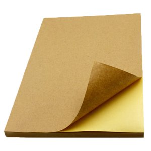 Sticker 50 Feuille A4 Feuille de papier autocollante pour stickers Kraft Brown Imprimante jet d'encre