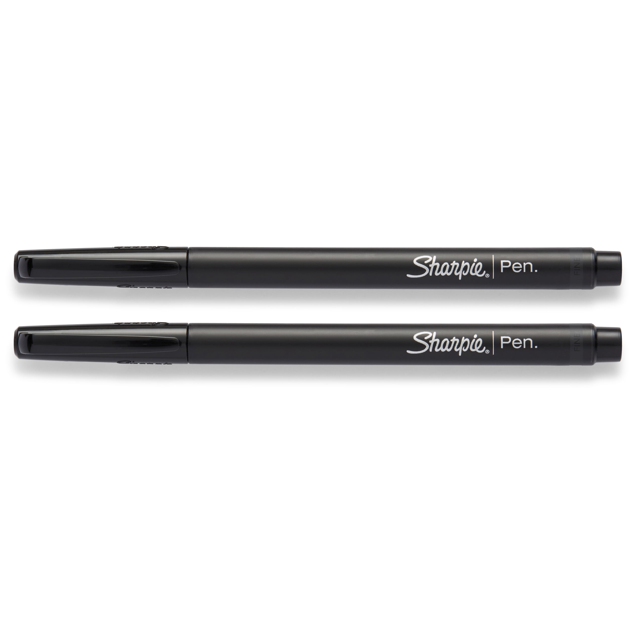 Stylos Sharpie, pointe feutre, pointe fine (0,4 mm), noir, 12 unités