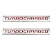 thumbnail image 3 of 2pcs Turbocharged Logo 3D Metal Decal Emblem Auto Premium Badge Side Fender Car Decal Sticker (Red), 3 of 4