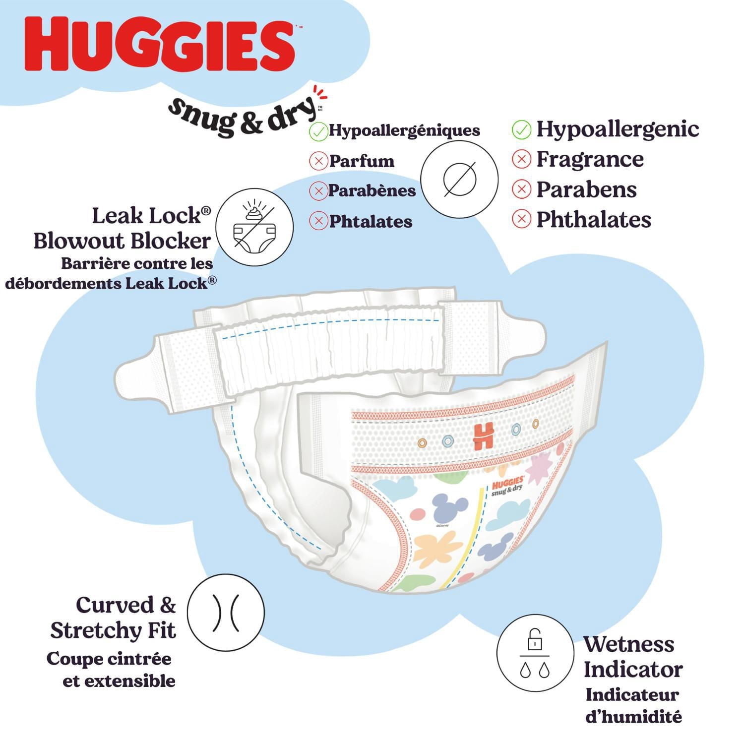 Huggies Snug & Dry Baby Diapers, Size 6 (35+ lbs), 66 Count
