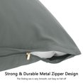 thumbnail image 4 of REGALWOVEN Brushed Microfiber Pillowcase Body Pillow Pillowcase, Jumbo Grey, 4 of 8