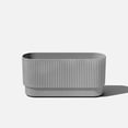 thumbnail image 1 of Veradek Demi Series 30" Long Plastic-Stone Planter - Gray, 1 of 11