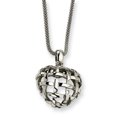 thumbnail image 1 of Collier Pendentif Cœur Tissé en Acier Inoxydable Charme Amour, 1 of 7