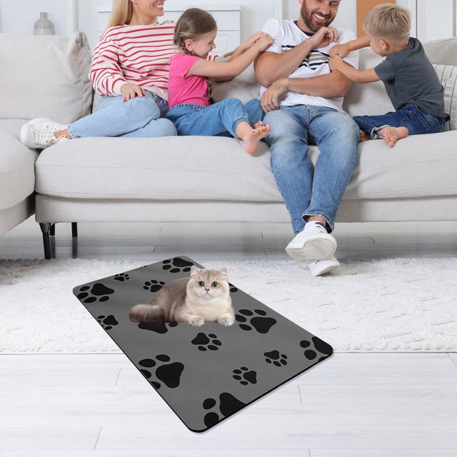 EGNMCR Bathroom Rugs, Rugs for Living Room, Kitchen Rugs Cats Scratch Large-scale Grinding Claw Cats Toys Wear Scratch Dart Scratch Basin One Cats Rattan Weave Cats Sleeping Mat Mat cat mats