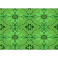 thumbnail image 1 of Ahgly Tapis Rectangulaire Lavable en Machine Intérieur Transitionnel Vert Lime, 2 Pieds x 5 Pieds, 1 of 7