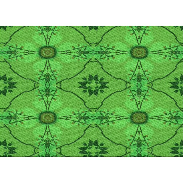 Ahgly Tapis Rectangulaire Lavable en Machine Intérieur Transitionnel Vert Lime, 2 Pieds x 5 Pieds