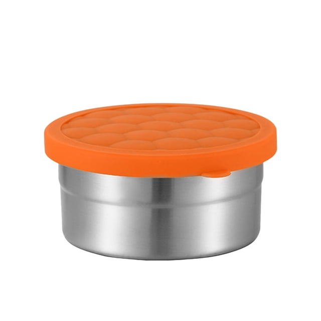 Liquidation! Contenants à Collation en Acier Inoxydable, Contenants de Stockage Alimentaire avec Couvercle, Boîte à Bento à Collation Étanche, Petite Boîte à Bento à Salade Réutilisable Portable Offre Quotidienne Offre du Jour #26