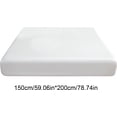 thumbnail image 3 of Polyester Fitted Sheet White Polyester Checkered Bed Cover Washable Solid Color Fitted Sheet for Mattress(1-Piece) Rkxzt, 3 of 9