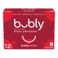 thumbnail image 2 of Bubly Cherry Sparkling Water 355 mL cans, pack of 12, 2 of 10