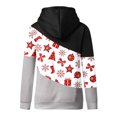 thumbnail image 5 of Femmes Noël Imprimé Pull à Capuche Manches Longues Cordon à Capuche Tops Sweat-Shirt, 5 of 5