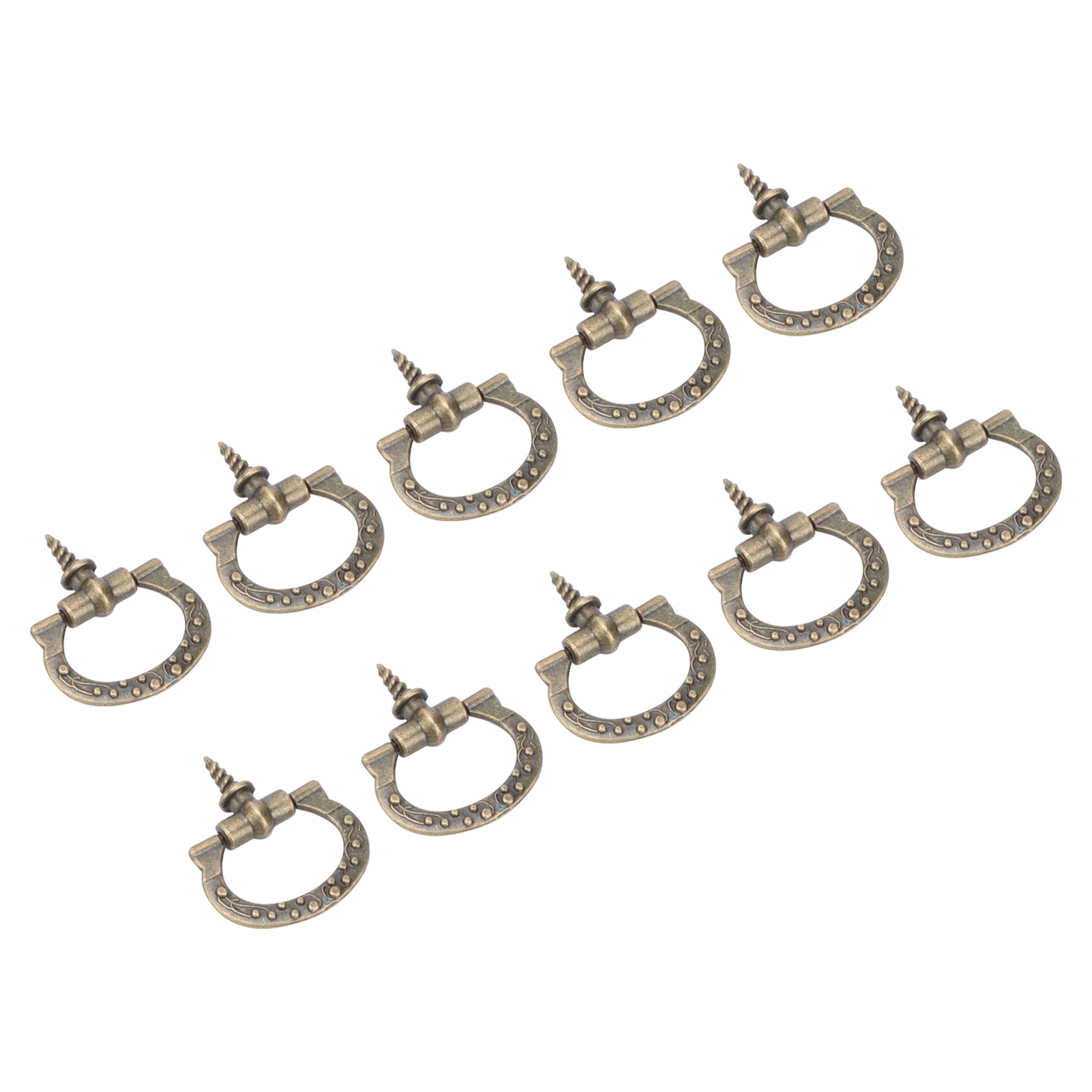 Lot De 10 Poignées à Tirer Pour Boîte à Bijoux En Bronze