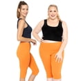 thumbnail image 2 of Stretch Is Comfort Women's Plus Size Knee Length Leggings| Adult X-Large - 7x, 2 of 5