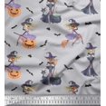thumbnail image 1 of Soimoi Poly Georgette Fabric Magic Potion,Bat & Witch Halloween Print Fabric by The Yard 42 Inch Wide, 1 of 3