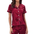 thumbnail image 3 of Ensemble de Pyjama pour Femmes Pantalon Ensemble Mode pour Femmes Tenue d'Intérieur Pyjama Femme Ensemble Deux Pièces Manches Longues Pantalon Ensemble de Pyjama Tenue d'Intérieur, 3 of 5