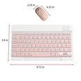 thumbnail image 2 of HAOANBluetooth Keyboard & Mouse Portable BT Wireless Keyboard & Mouse For Android Windows PC Tablet Pink, 2 of 5
