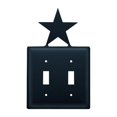 thumbnail image 1 of Village Wrought Iron ESS-45 Couvercle de Commutateur Étoile Double - Noir, 1 of 3