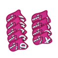 thumbnail image 1 of koolsoo 9 Piece Golf Iron Cover Set Gift Wear-Resistant Wrap Socks Golf Club Head Covers Rose Red, 1 of 1