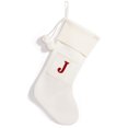 thumbnail image 1 of Maoww Knitting Pendant Decorations For Christmas Tree Unique Tree Trin Kets Christmas Alphabet Knitting white J, 1 of 6