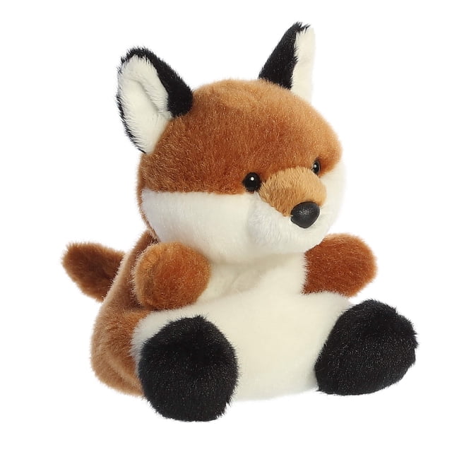 Aurora - Palm Pals - Peluche Sly Fox de 5 Pouces Présentant un Corps Doux orange et Blanc avec des accents Noirs sur les Pattes et les Oreilles. Cet animal en Peluche de 5 Pouces Est Fabriqué à Partir de Matériaux en Peluche de Haute Qualité et Contient des Granules de Haricot pour une Stabilité Accrue. Compact et Léger, Il Convient à Tous les Âges et Parfait pour Se Blottir Ou Offrir.
