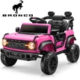 thumbnail image 1 of iYofe Ford Bronco Raptor Electric Ride on Toy Car for Toddler Kids, 12V Battery Powered Ride on Cars w/Remote Control, Bluetooth & Lights, Pink, 1 of 7