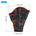 thumbnail image 2 of Unique Bargains Webbed Swimming Aquatic Gloves Printing Water Resistance Training Gloves Dark Gray, M, 2 of 7