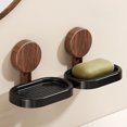 thumbnail image 4 of Suction Cup Soap Holder Wall Mounted, Bathroom Storage Rack for Shower and Tub, No Drill Soap Box with Drain Holes, Space Saving Organizer for Home Use, 4 of 6