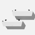 thumbnail image 1 of Veradek Pure Series Railing 36" Planter 2 Pack White, 1 of 11