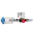 thumbnail image 1 of Amdohai HVLP Spray Air Regulator Pressure Gauge 1/4" Mini Inline Air Filter Separator Adjustable Air Pressure Regulator Gauge, 1 of 8