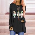 thumbnail image 2 of QIPOPIQ T-Shirts à Manches Longues pour Femmes à Col Rond T-Shirts de la Saint-Patrick Tunique Shamrock T-Shirt Imprimé T-Shirt Vert Chanceux T-Shirts de la Saint-Patrick T-Shirt à Col Rond T-Shirts de Fête Offres, 2 of 5