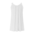 thumbnail image 3 of Robe Courte d'Été pour Femme de Plage - par-Dessus de Bikini, Sans Manches Évasée, Robe T-Shirt Décontractée Mini, Polyester, Tailles P - TTG, 3 of 4
