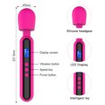 thumbnail image 4 of Rulwuck Powerful Handheld Personal Wand Massager with 10 Pulse Settings for Relieving Full Body Massage of Back Massager, Deep Tissue, Neck, Shoulder, Waist, and Leg Muscles,white,Mini Wand Massager, 4 of 7
