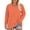 Orange, variant on Jindong Plus Size Neck T Shirts Women Long Sleeve Tops Casual Summer Tshirts Loose Fit Tee